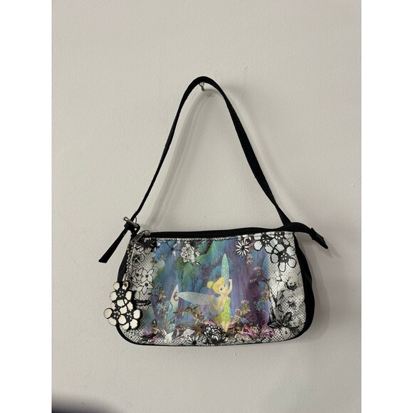 DISNEY VINTAGE TINKERBELL PURSE WITH CHARM NEW - Picture 1 of 3